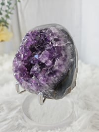 Image 3 of 1lb Amethyst Agate Rough Edge Crystal Geode