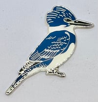Image 2 of Belted Kingfisher - Large - Pin Badge/Brooch/Magnet