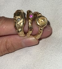 Image 4 of Textured Mossanite diamond ring