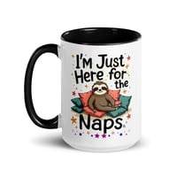 Image 4 of Sloth Just Here For The Naps Coffee Mug