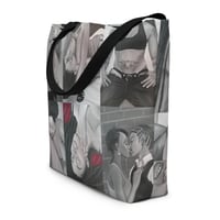 Image 1 of Black Lez Large Print Tote Bag