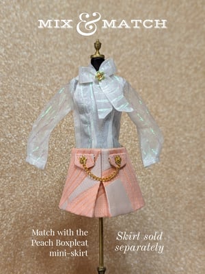 Image of Lounginglinda ~ Organza Stripe Blouse ~ for Blythe & Cherry 