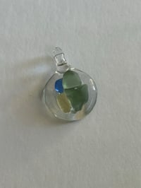 mini sea glass pendant #8
