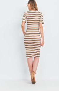 Image 4 of Your Undivided Attention Ribbed Pencil Dress