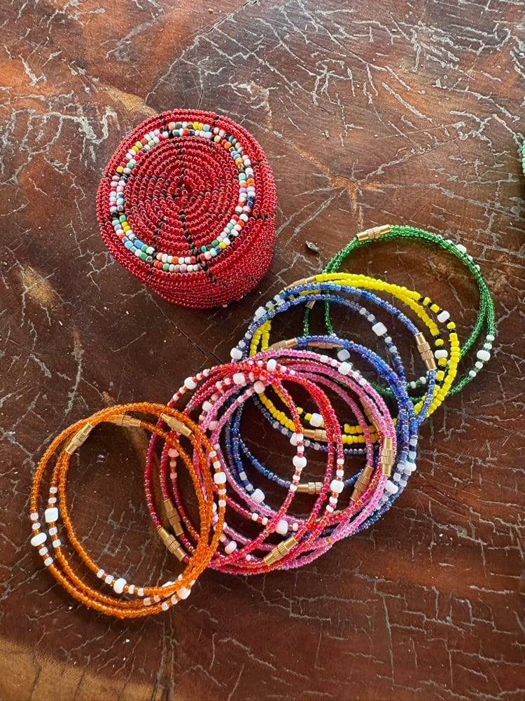 Image of Bracelets en perles multicolores Zanzibar 