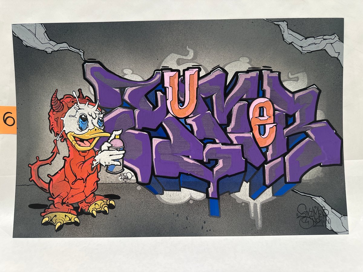 Image of Huey Helloween Vandal Print ***Embellished** 11 x 17