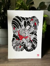 "Samurai Backpiece" A3 Artprint