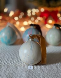 Image 3 of Marbled Ornaments - Winter