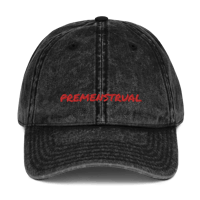 Image 1 of “Premenstrual” Vintage Cotton Twill Cap