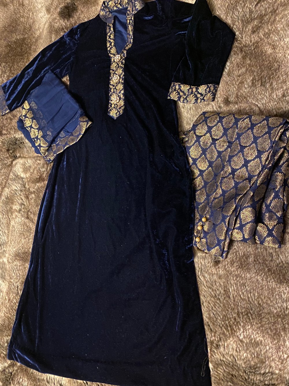 Velvet suit