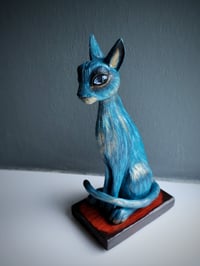 Image 5 of 'Moonhush' Paperclay Cat Sculpture