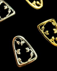 Image 1 of Viney Window Frame| 18k Gold Vine Window Frame| Gold Vine Window Frame- naGEMs Original