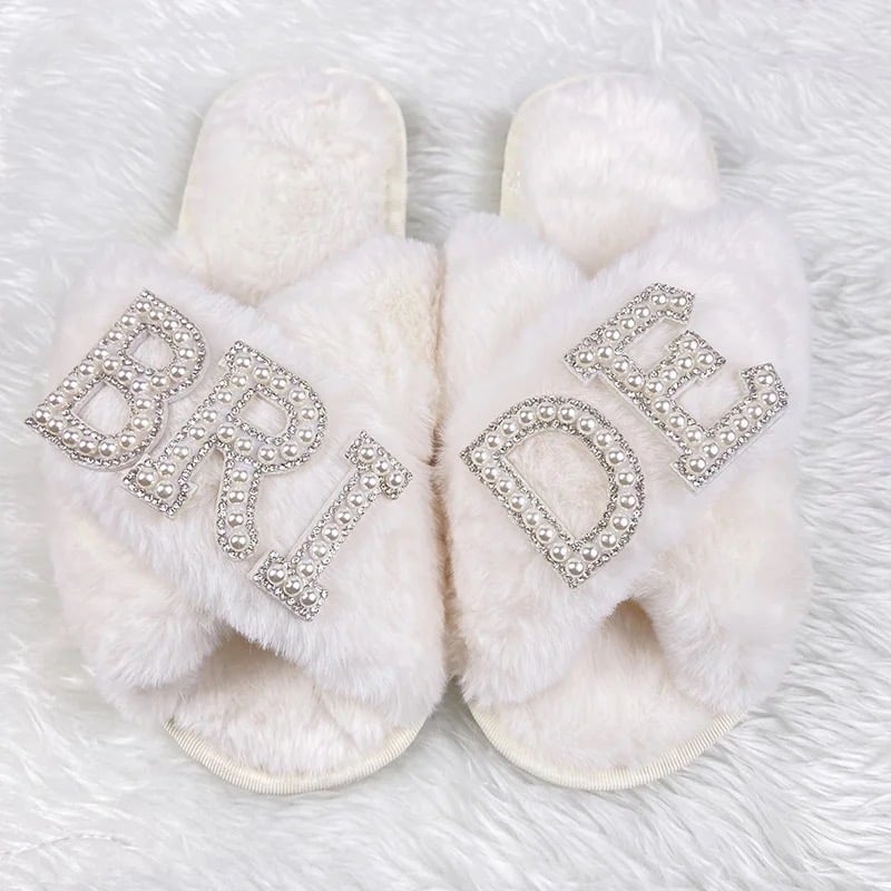 Image of Bride & Tribe Fluffy Slippers