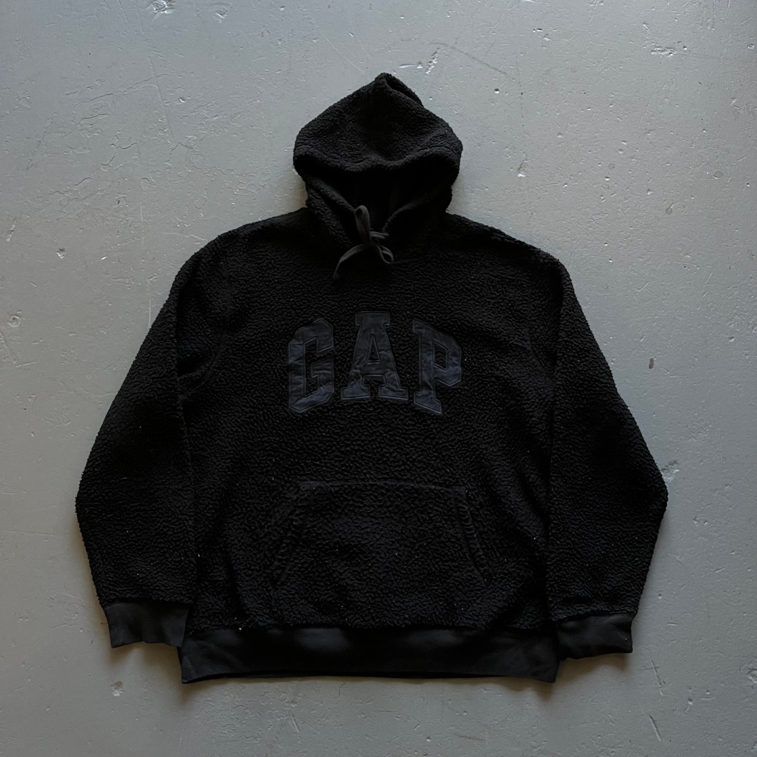 Image of Vintage GAP black Sherpa hoody size xl 