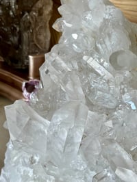 Image 6 of Large Double Sided Clear Quartz Points Cluster Statement Piece #2053