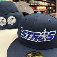 Image 2 of New Era 59Fifty #7 Oceanside Blue “No Batty”