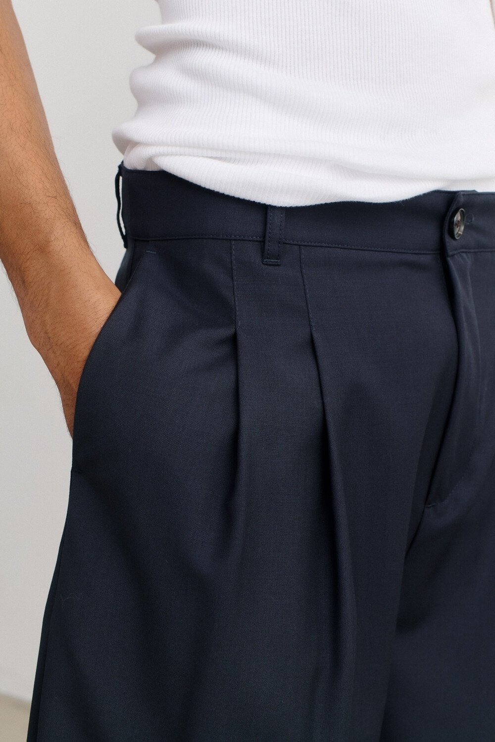 Image of A KIND OF GUISE FLEXIBLE WIDE TROUSERS