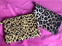 Image 5 of Sacred heart leopard clutch bag