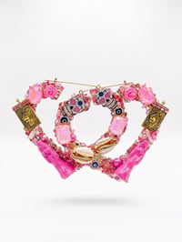 Image 1 of I AM The Altar Pink Santa Muerte Earrings 