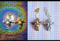 Crucified 3d printed peter griffin gold/silver necklaces/keychains