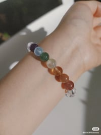 Image 9 of rainbow candy color bracelet彩虹糖色水晶手链