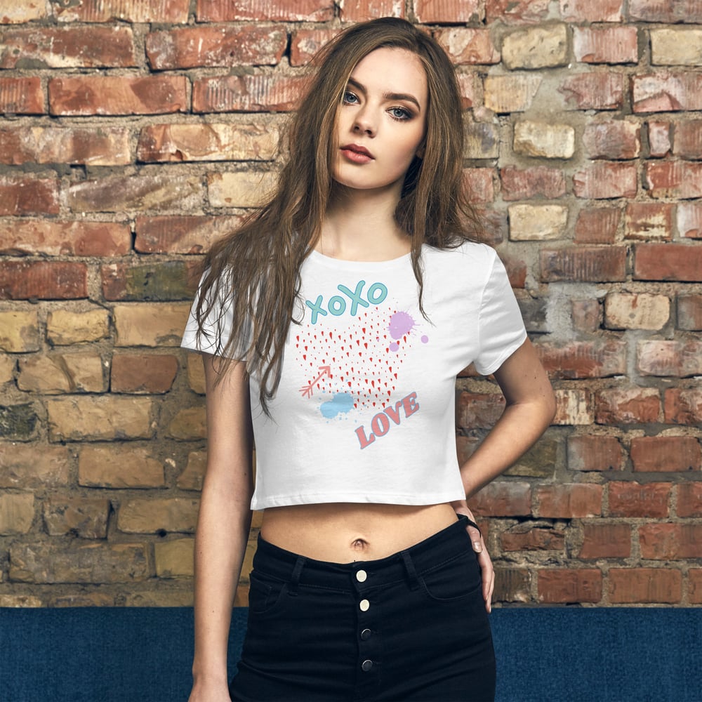 Image of Love XOXO Women’s Crop Tee