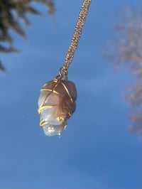 Moonstone Wire Necklace 