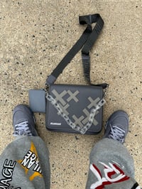 Image 2 of NUL Patched crossbody ( Grey) 