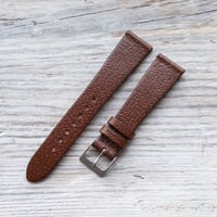 Image 3 of Classic Mid Brown Pigskin Strap - Stitchless