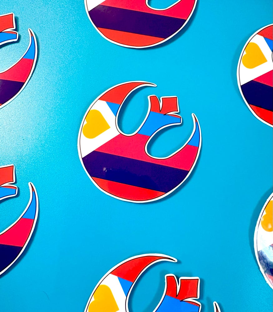 Image of Polyamorous Pride Star Wars Sticker 