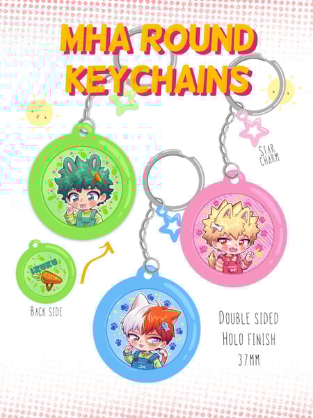 Image of [NEW] MHA Round Keychain