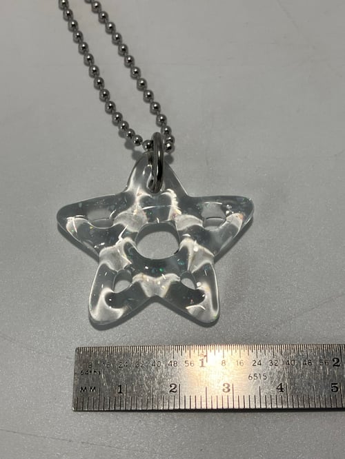 Image of chunky crushed opal lotus star 