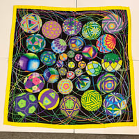 Image 7 of Hermès Cashmere Shawl "L'Art du Tamari" by Nathalie Vialars 140cm