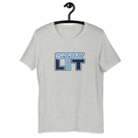 Image 2 of STAY LIT CAROLINA BLUE/TEAM BLUE TRIM Short-Sleeve Unisex T-Shirt