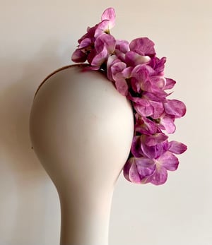 Image of Lavender hydrangea headpiece  