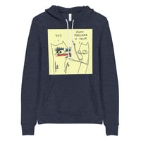 Image 6 of more mascara Unisex hoodie 