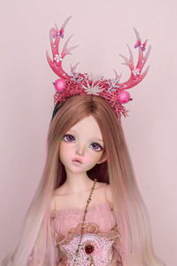 Image 1 of Antlers Crown (Pink Pastel)