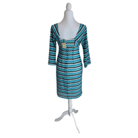 Image 2 of Trina Turk women’s blue aqua midi size 2 dress 