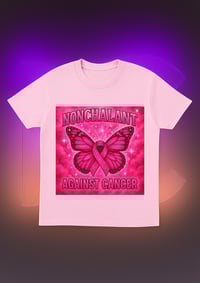 Image 2 of Nonchalant Against Cancer Tee 💗🦋