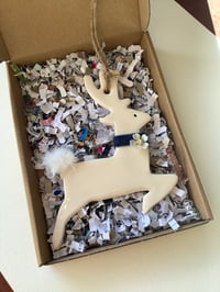 Image 2 of Deer ceramic decoration blue