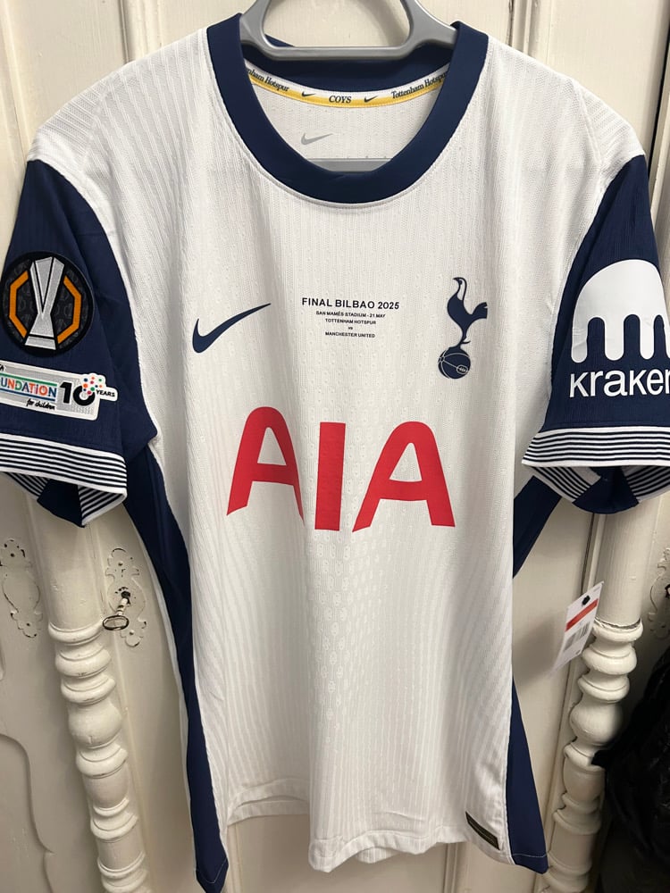 Image of PRE ORDER: Tottenham Hotspur “SON 7” Vaporknit 2024/25 Home Europa Final Shirt,  L