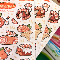 Image 2 of Orange Sticker Sheet