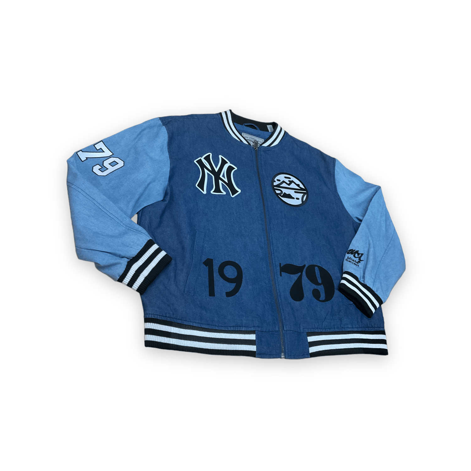 Image of Levis X Yankees X Mista  Seven Custom 1of 1 Jacket (Embroided)
