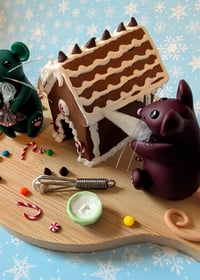 Image 4 of Mice with Gingerbread House Medium