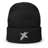 PG Official Chinograph - Embroidered Knitted Beanie - Black