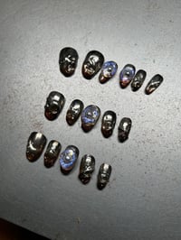 Image 2 of CHROME UNIVERSE PRESS-ON NAIL WEAR SET - MADE TO ORDER