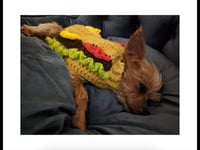 Image 1 of Crochet Cheeseburger Dog/Cat Sweater