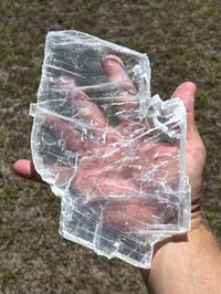 Image 1 of Transparent Selenite Slab Morocco Morocco #2815