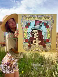 Image 3 of Heart Of Gold Band Aluminum Print 