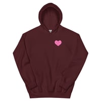 Image 5 of HOT GIRLS HAVE HEART HOODIE - HOT PINK